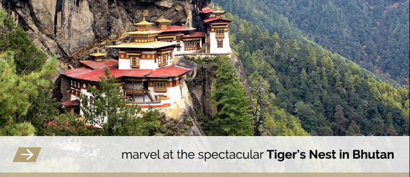 marvel at the spectacular Tiger's Nest in Bhutan